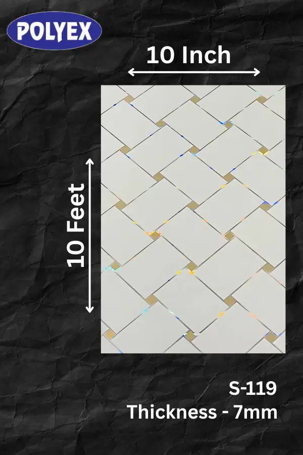 PVC Wall Panel Manufacturer, Silver Series & Hot Stamping Panel S-119