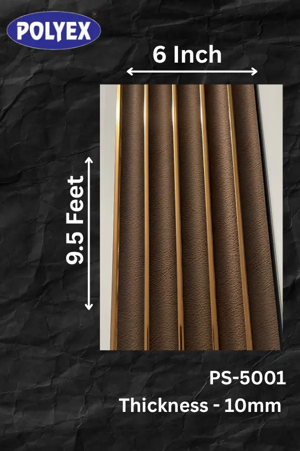PVC Wall Panel Manufacturer, Charcoal Louvers PS-5001