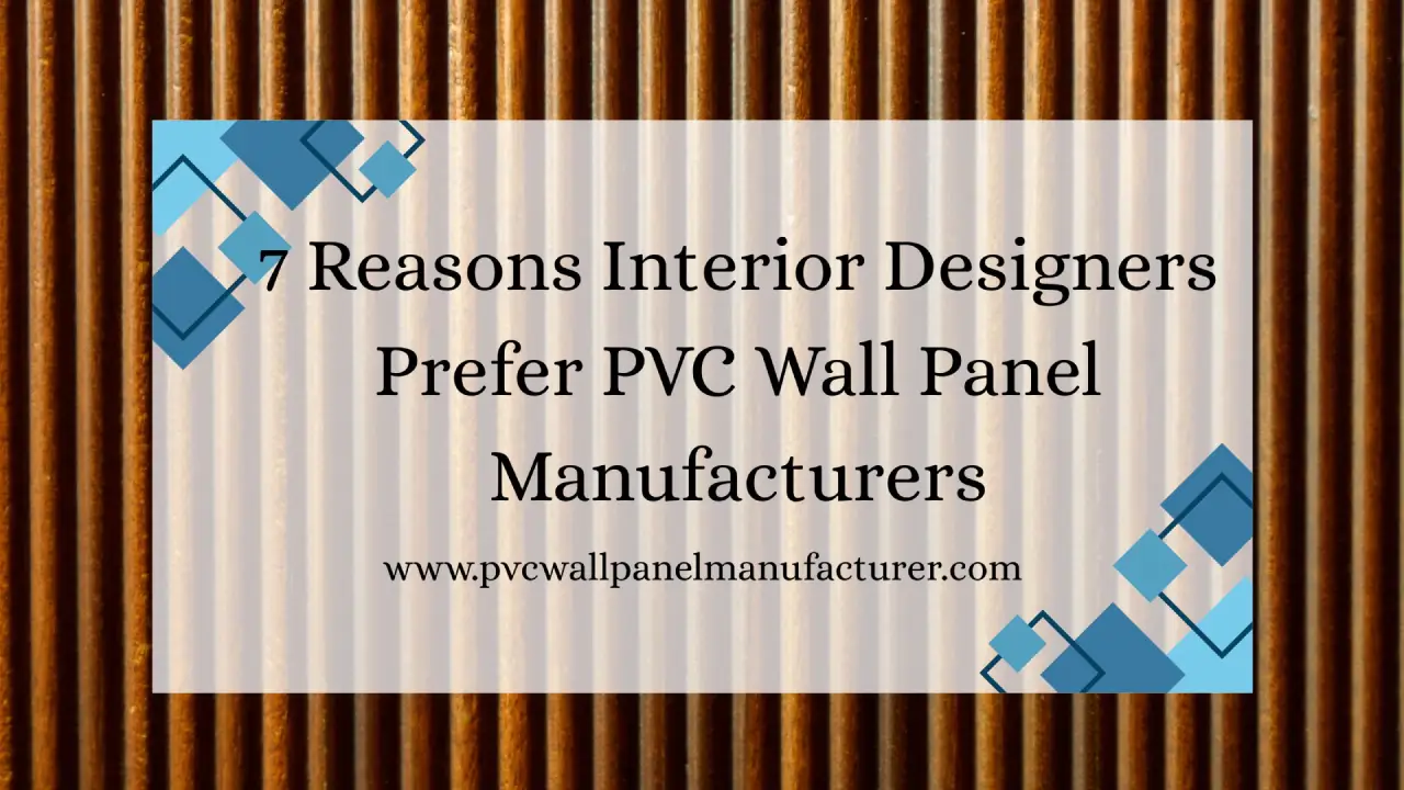 PVC wall panel manufacturer
