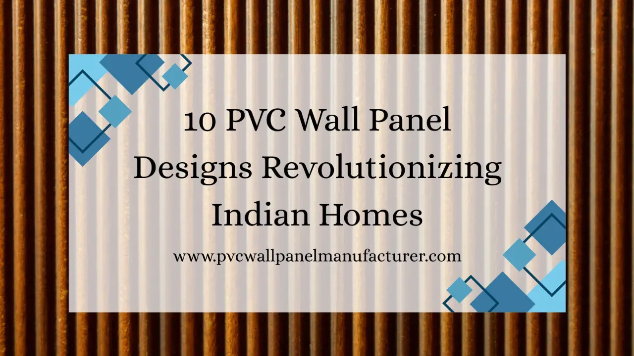 PVC wall panel manufacturer