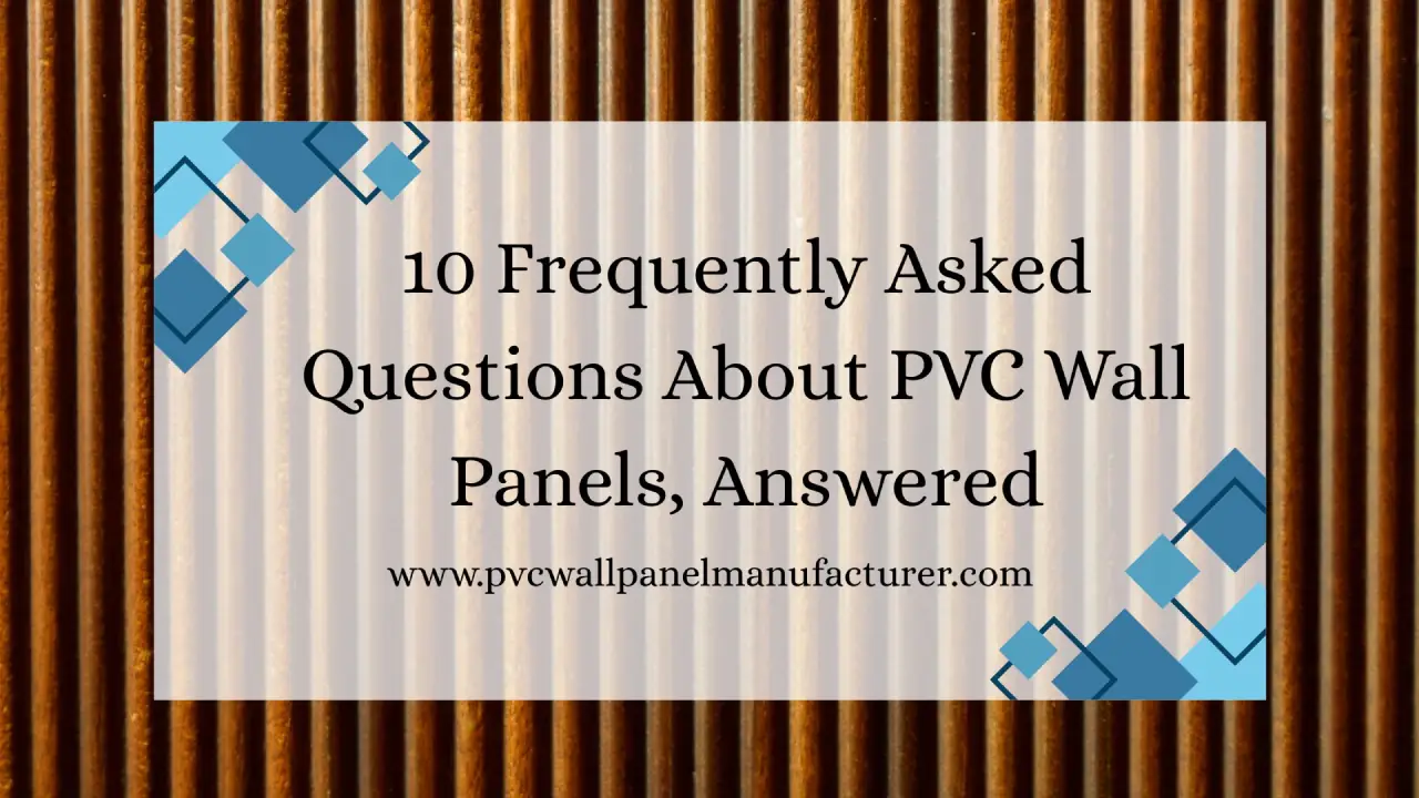 PVC wall panel manufacturer