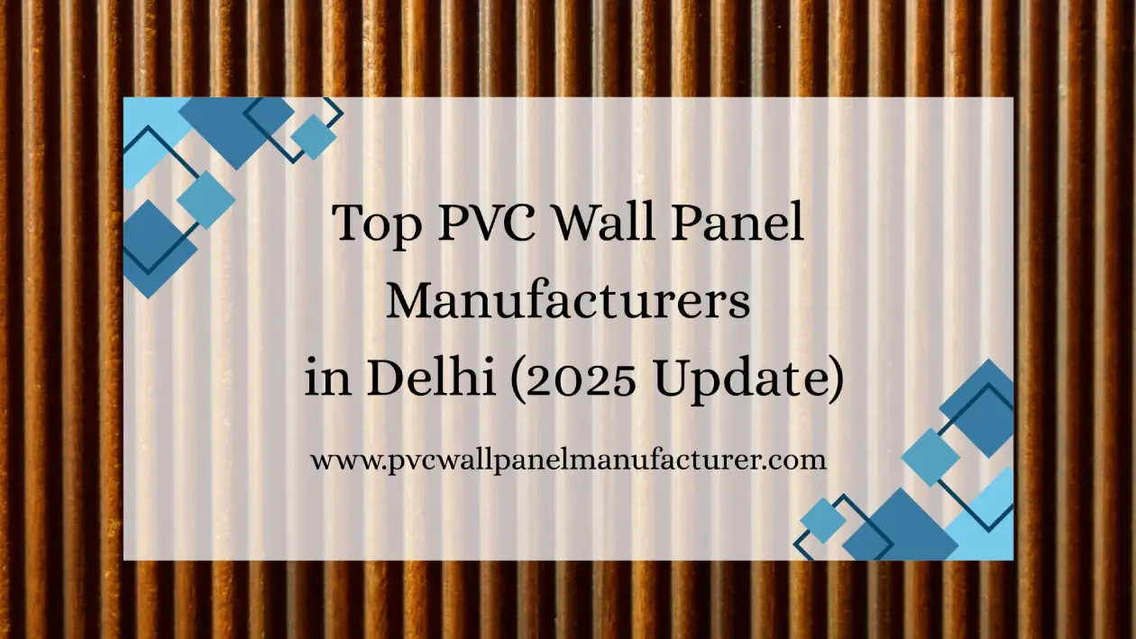 PVC wall panel manufacturer