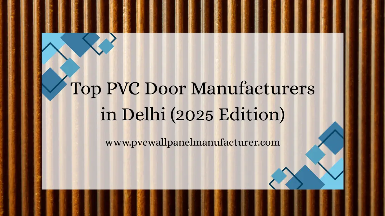 PVC wall panel manufacturer