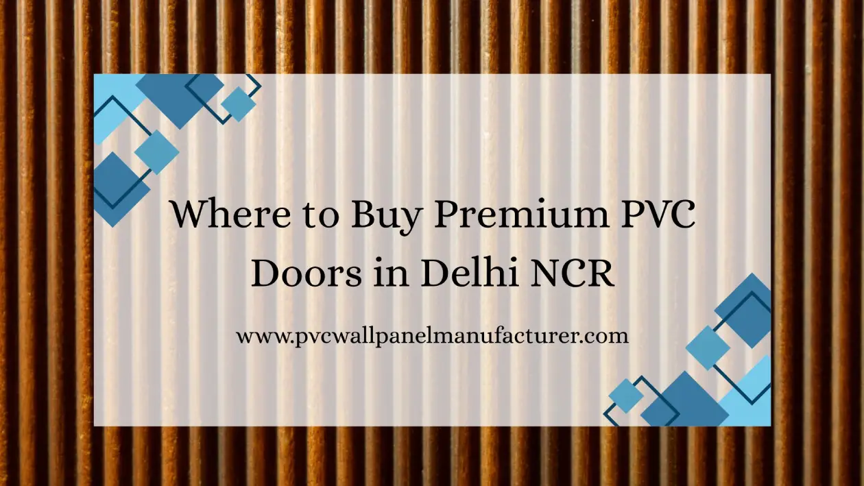 PVC wall panel manufacturer