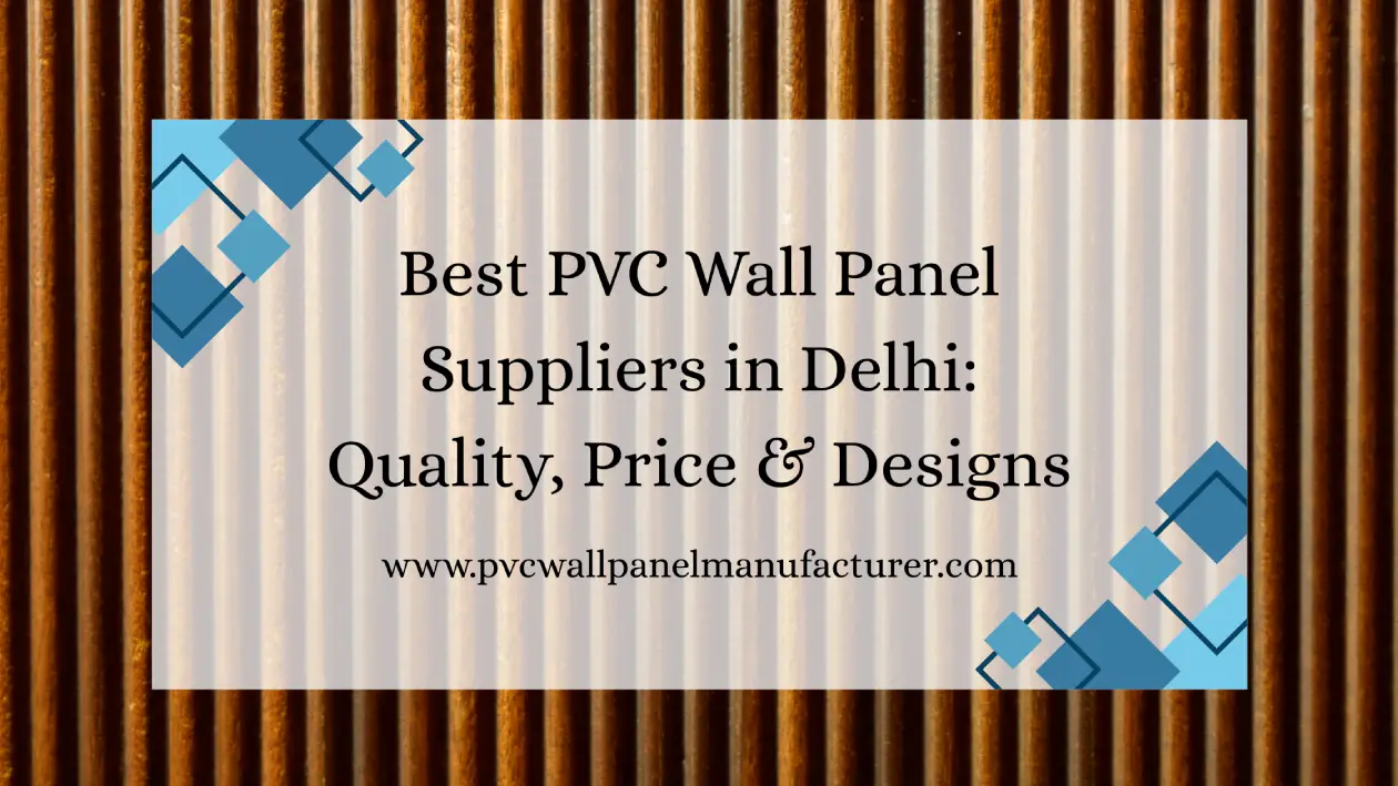 PVC wall panel manufacturer