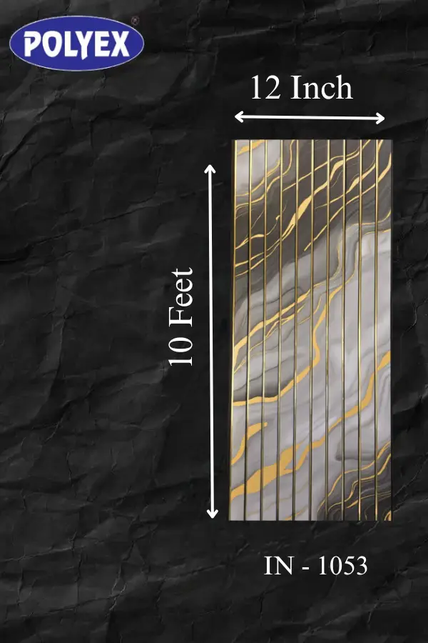 Golden Fluted Panel